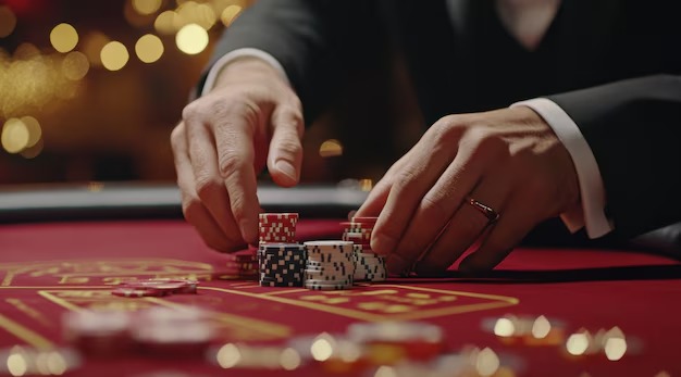 Texas Hold'em Bonus live dealer table on pangerantoto3 login
